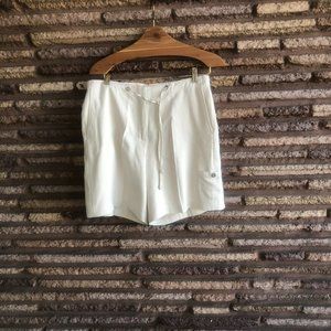 Tommy Bahama 100% Silk Ivory Drawstring Shorts